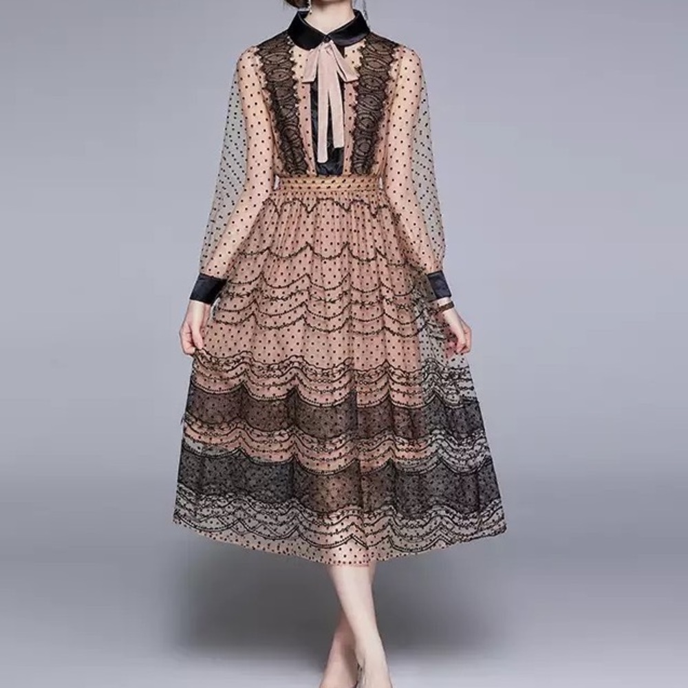 Formal tea length gown